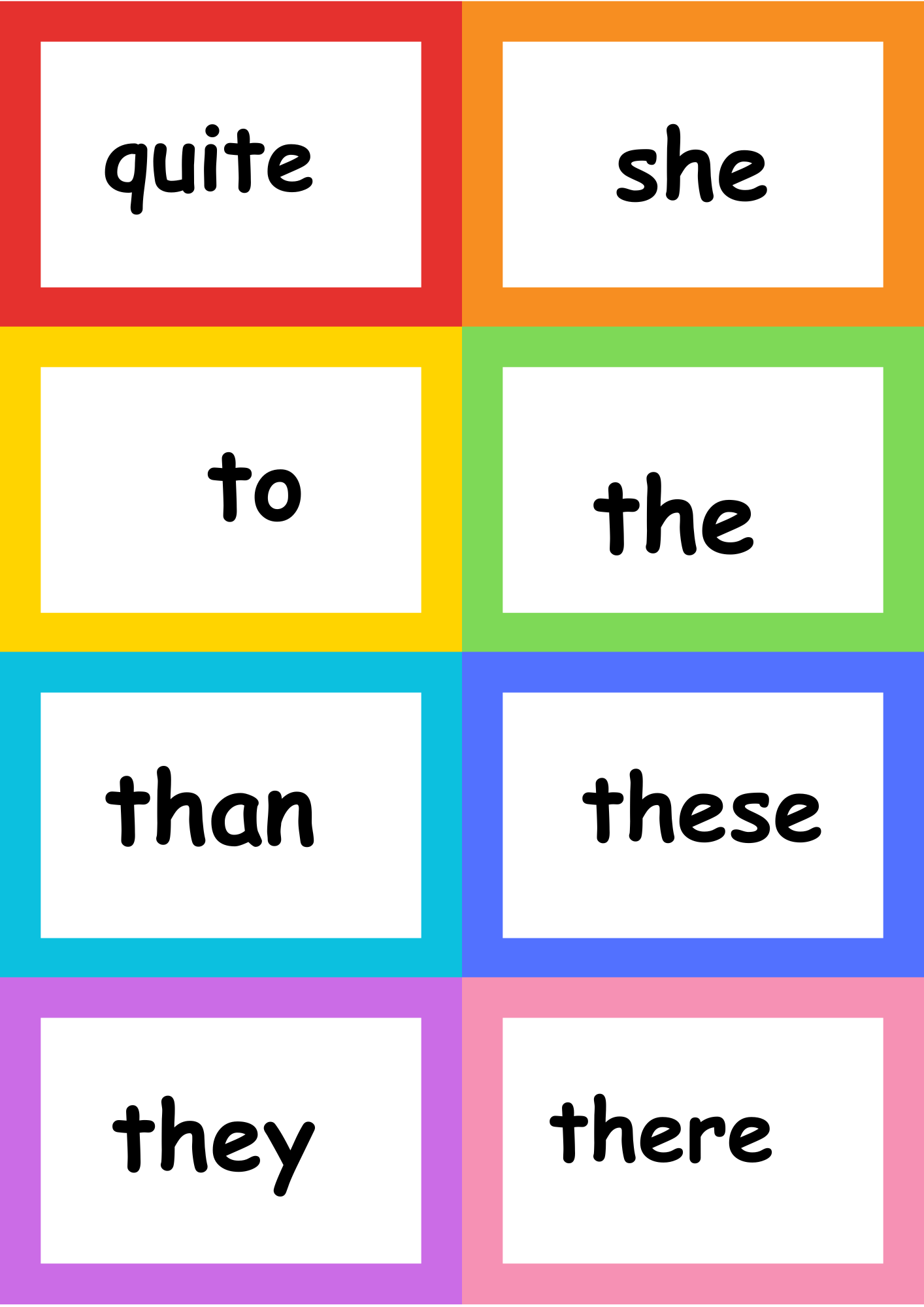 sight words flash cards sight words flash cards