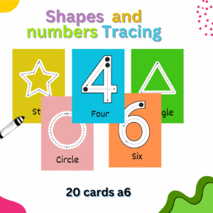 Shapes  and numbers Tracing Mats