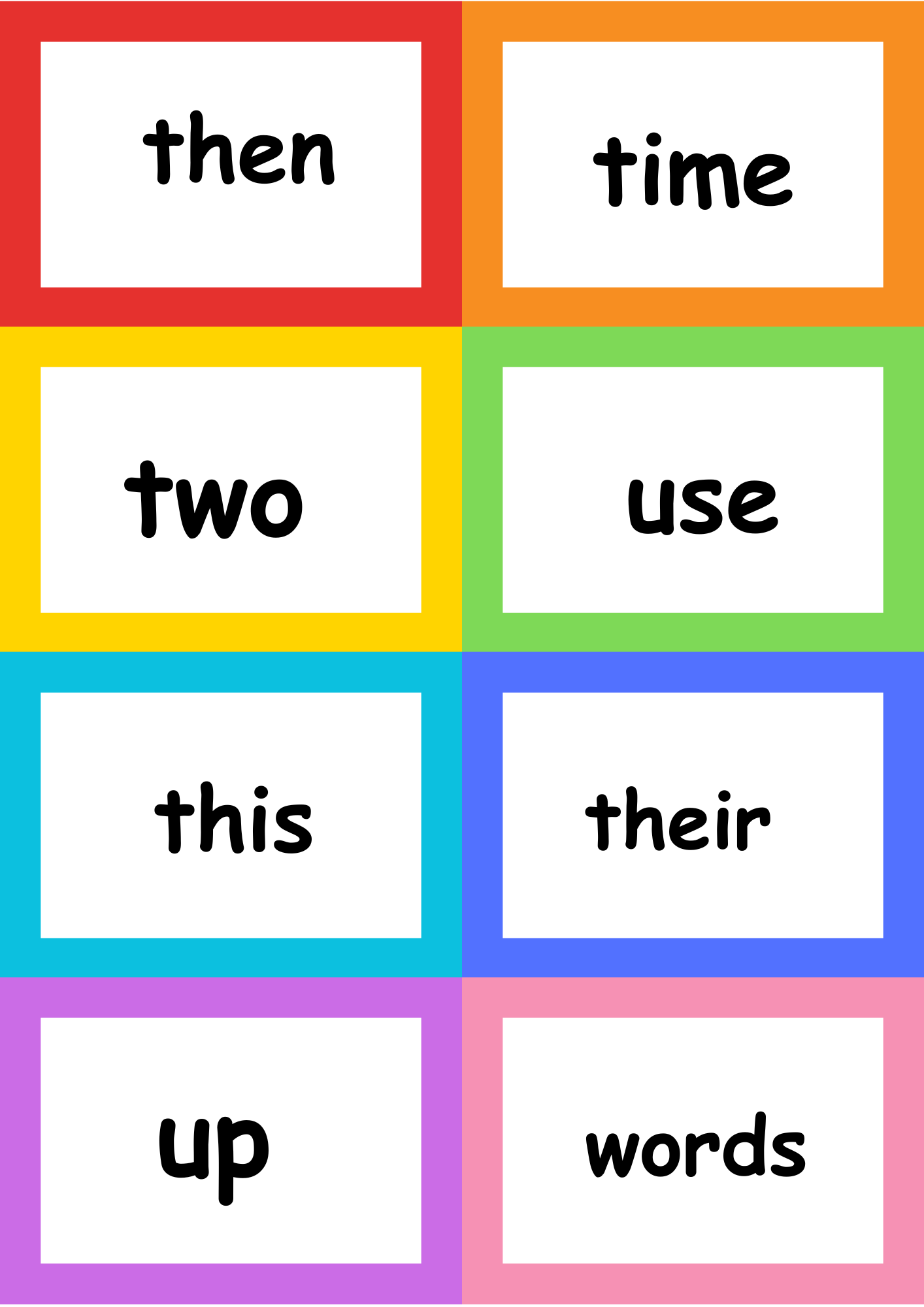 sight words flash cards sight words flash cards