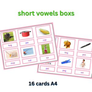 short vowels boxs