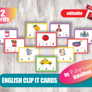 The English Clip It Cards