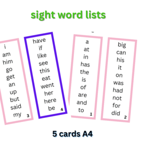 الصفحة الرئيسية Sight word lists
