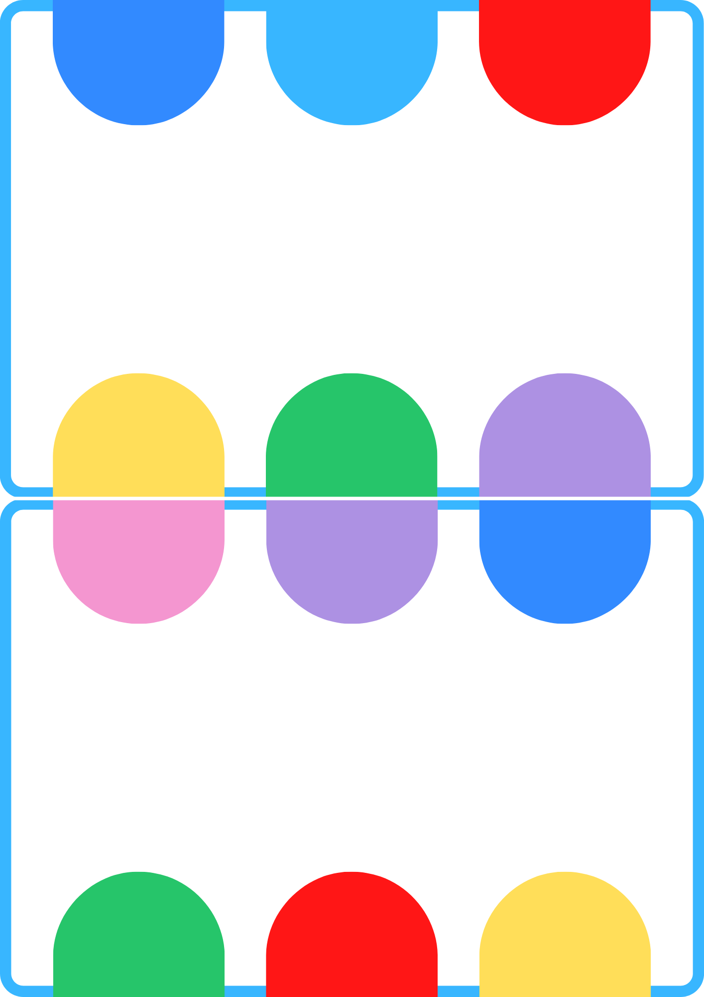 🎨 color pattern cards with clips tool 🎨 color pattern cards with clips tool