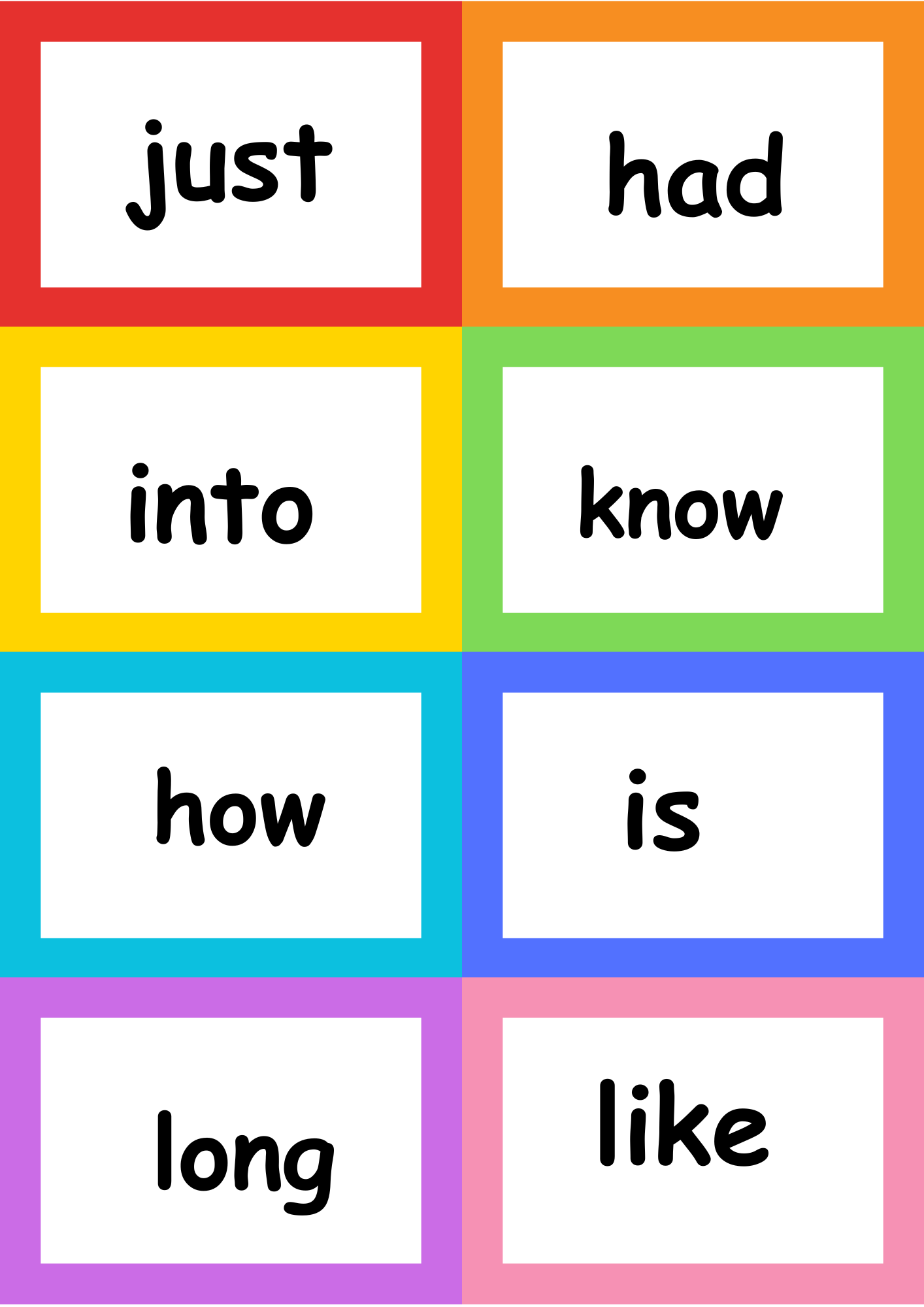 sight words flash cards sight words flash cards