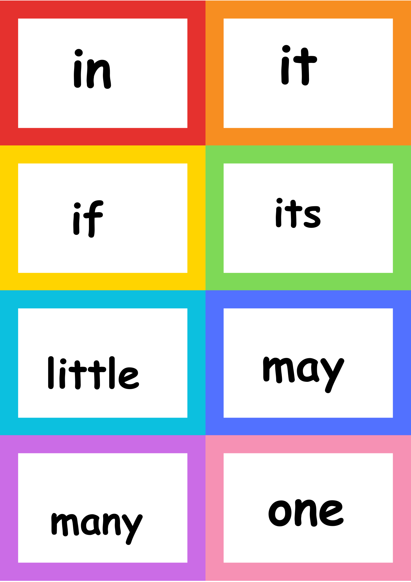 sight words flash cards sight words flash cards