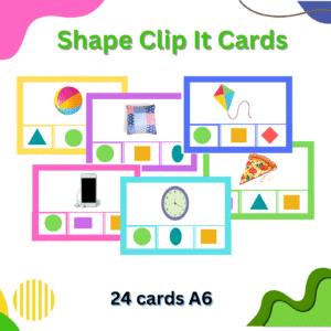 Shape Clip It Cards