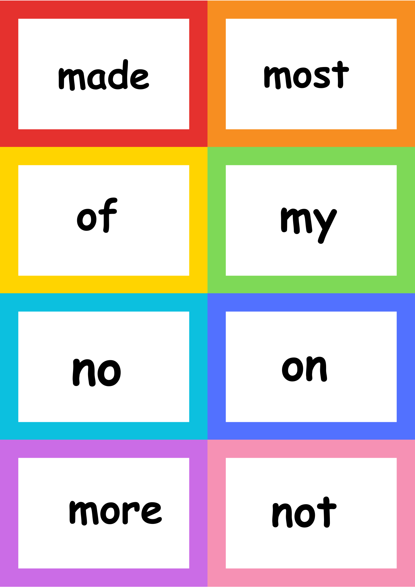 sight words flash cards sight words flash cards