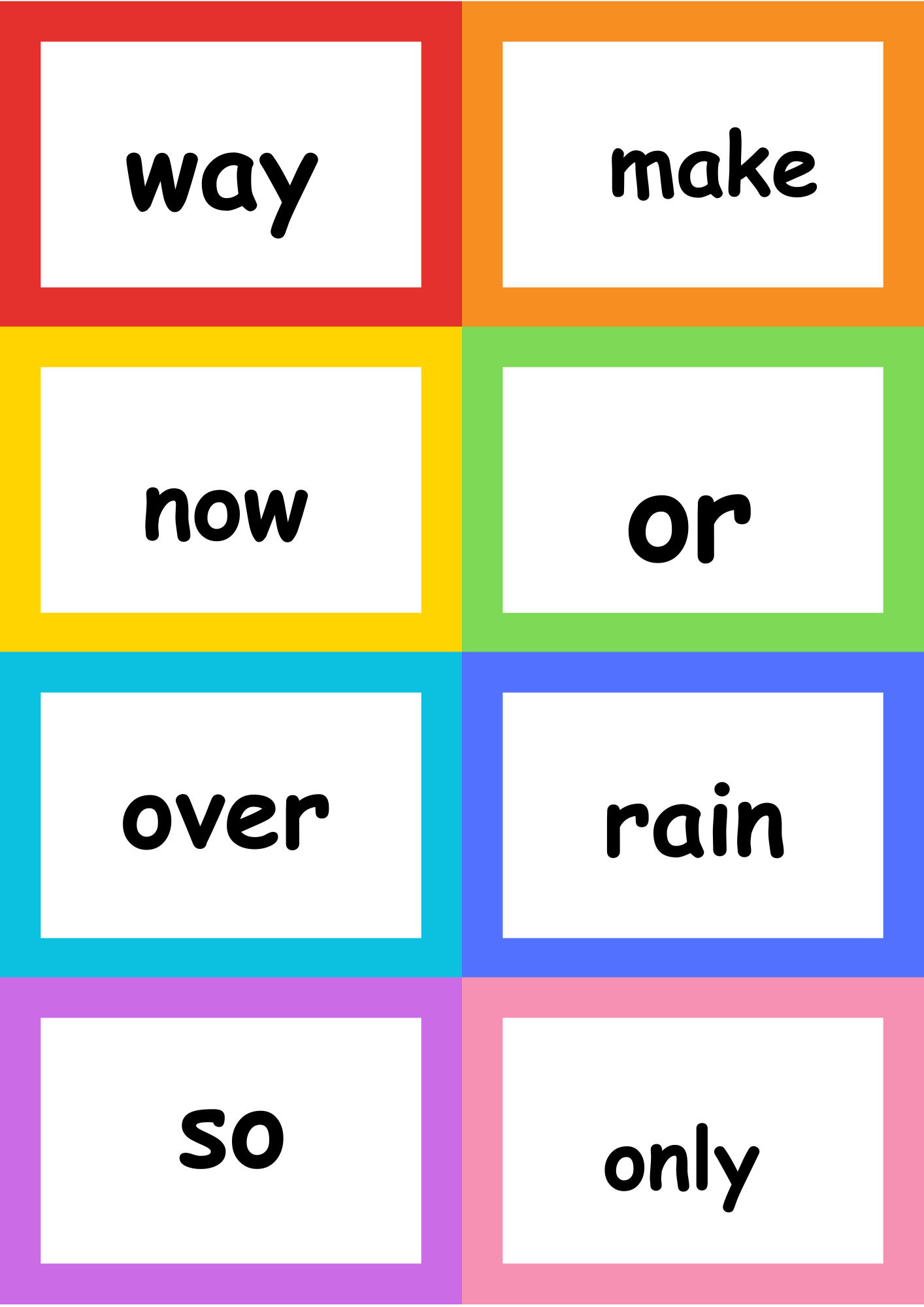 sight words flash cards sight words flash cards