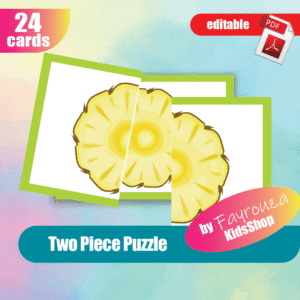 fruit & vegetable puzzle cards tool