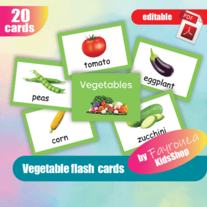 vegetable picture booklet tool