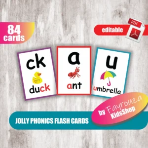 jolly phonics flash card